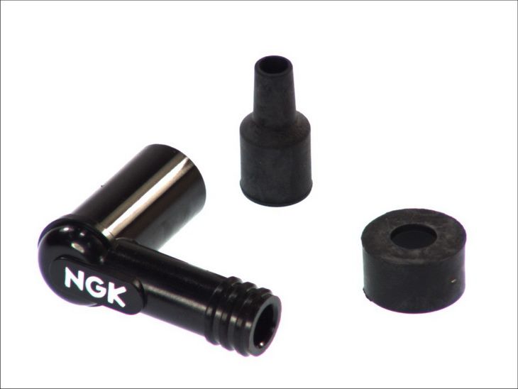 Fișă bujie NGK filet 10, negru, 12 mm