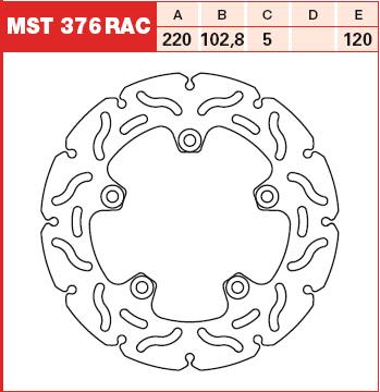 Disc frână TRW cantitate per ambalaj 1,0 buc., diametru 8,5 mm, diametru 102,8 mm, diametru 220,0 mm
