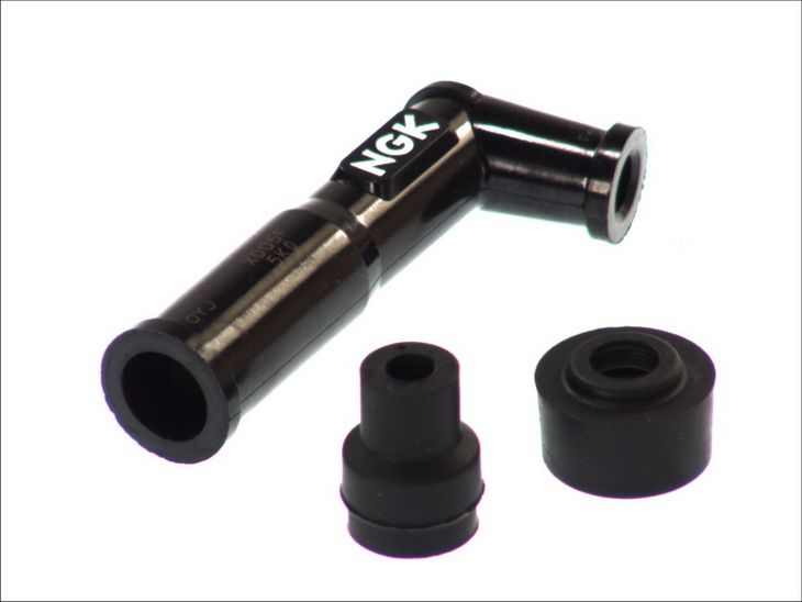 Fișă bujie NGK filet 10, negru, 12 mm