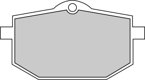 Set plăcuțe frână disc FERODO față, platină P, utilizare stradă, 39 × 71,2 × 9,8 mm pentru YAMAHA XT 600 1986-1989