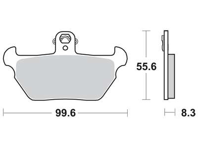 Set plăcuțe frână disc TRW înălțime 55,6 mm, lungime 99,6 mm, SV, față