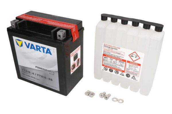 Baterie pornire VARTA 150 × 87 × 161 mm, 12 V, 14 Ah, 210 A, YTX16-BS pentru HONDA XL 500-2000