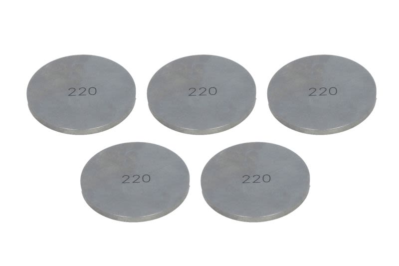 Set pastile reglaj joc supape TOURMAX oțel, · Ø29,5 × 2,2 mm