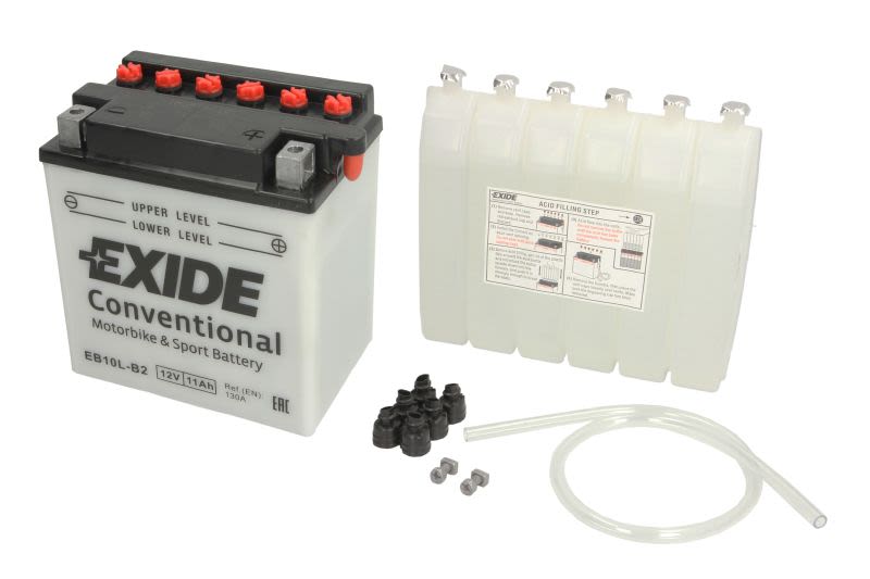 Baterie pornire EXIDE 135 × 90 × 145 mm, 12 V, 11 Ah, 130 A, YB10L-B2