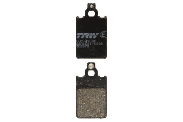 Set plăcuțe frână disc TRW înălțime 57,2 mm, lungime 31,6 mm, față, material Organic