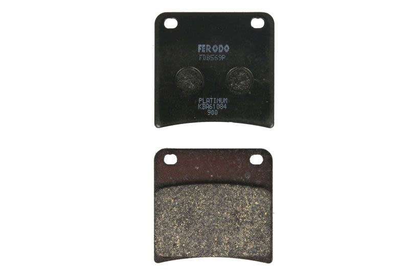 Set plăcuțe frână disc FERODO înălțime 57,0 mm, lungime 59,1 mm, spate, material Platină
