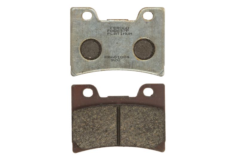 Set plăcuțe frână disc FERODO față, platină P, utilizare stradă, 74,8 × 55 × 10,9 mm
