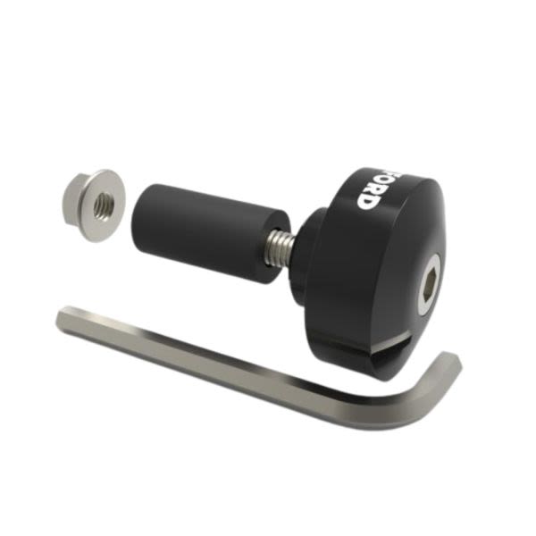 Capete ghidon OXFORD negru, 22 mm