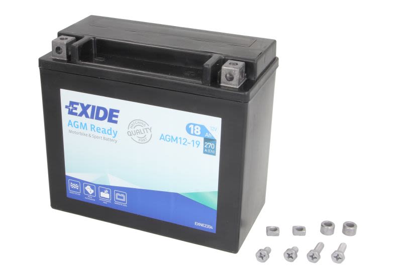 Baterie pornire EXIDE 18,0 Ah, înălțime 155,0 mm, lungime 175,0 mm, lățime 87,0 mm