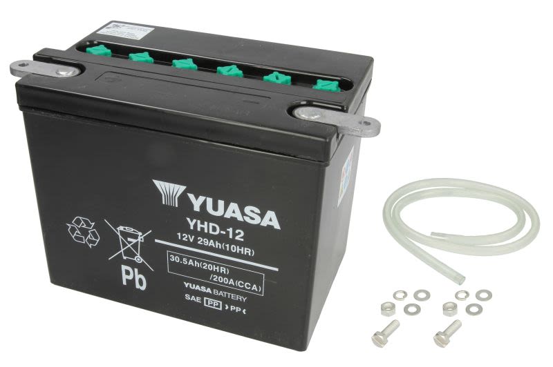 Baterie pornire YUASA 30,0 Ah, cantitate necesară de electrolit 2,2 l, înălțime 165,0 mm, lungime 206,0…