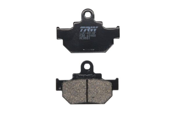Set plăcuțe frână disc TRW înălțime 53,8 mm, lungime 76,8 mm, față, material Organic