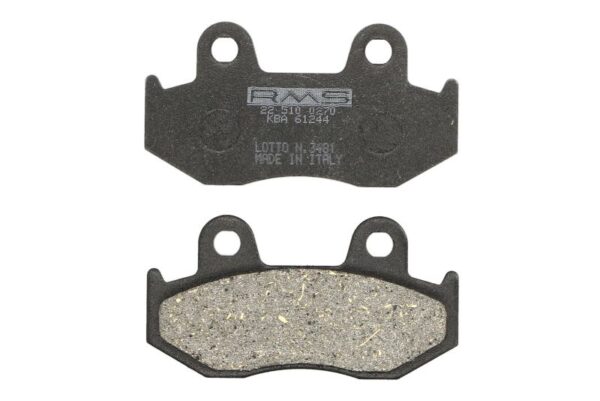 Set plăcuțe frână disc RMS față/spate, organic, utilizare stradă, 42 × 81 × 9,3 mm pentru HONDA SH 125/150 2000-2016