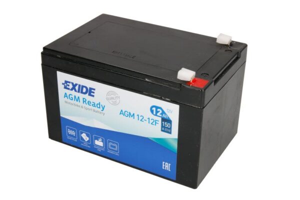 Baterie pornire EXIDE 150 × 100 × 100 mm, 12 V, 12 Ah, 150 A, AGM12-12F
