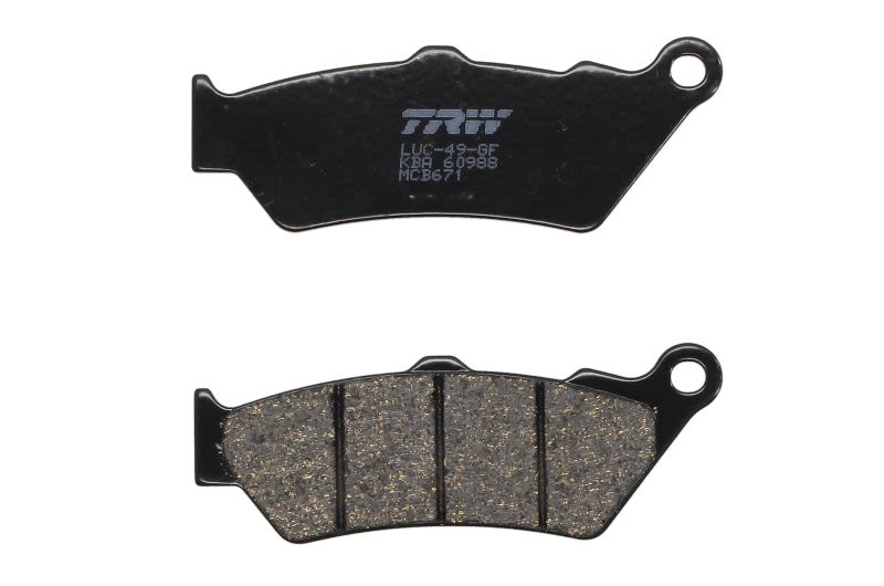Set plăcuțe frână disc TRW înălțime 40,1 mm, lungime 108,5 mm, față, material Organic