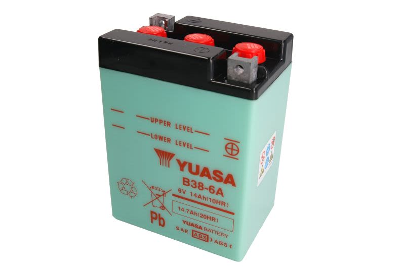 Baterie pornire YUASA 119 × 83 × 161 mm, 6 V, 14 Ah, 6 A, 0,62 l