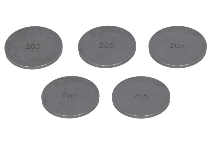 Set pastile reglaj joc supape TOURMAX oțel, · Ø29,5 × 2,05 mm