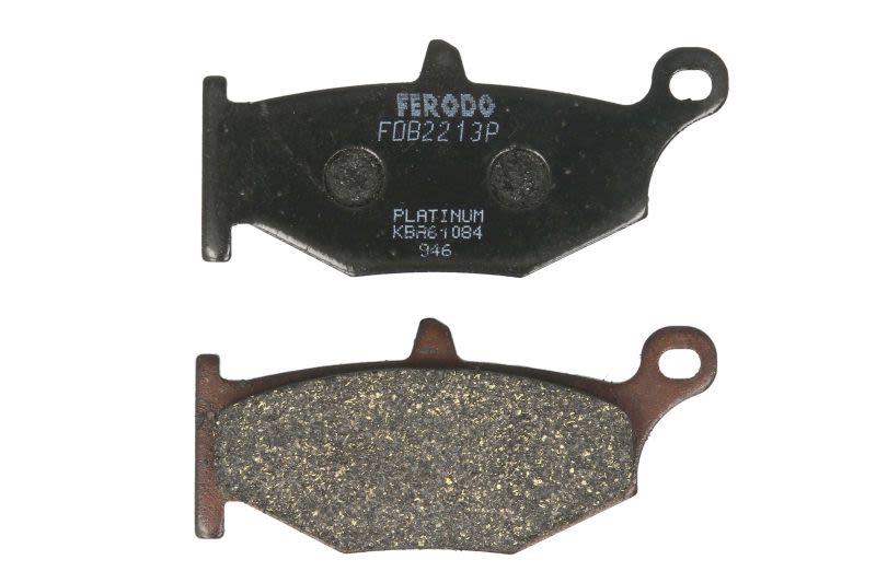 Set plăcuțe frână disc FERODO înălțime 40,7 mm, lungime 89,4 mm, spate, material Platină