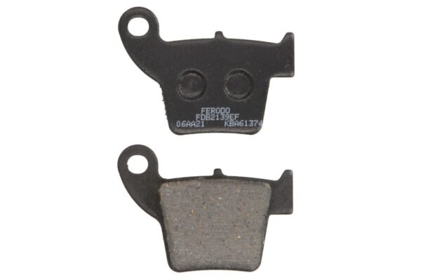 Set plăcuțe frână disc FERODO înălțime 11,0 mm, lungime 60,2 mm, EF, spate