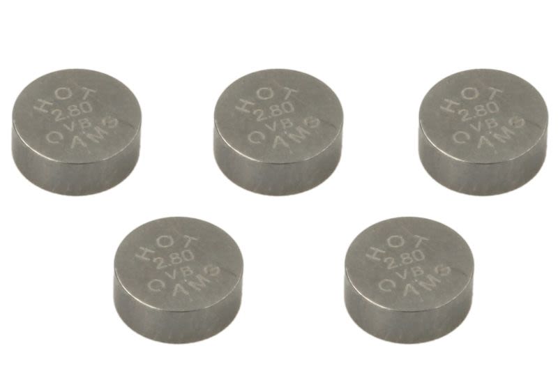 Set pastile reglaj joc supape 4 RIDE diametru 7,48 mm, tip motor 4T, grosime · Ø7,48 × 2,8 mm