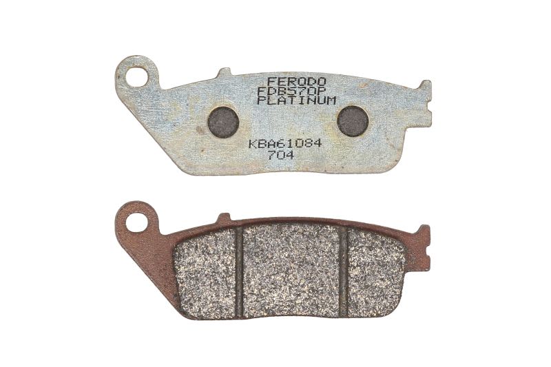 Set plăcuțe frână disc FERODO înălțime 39,0 mm, lungime 102,0 mm, spate, material Platină