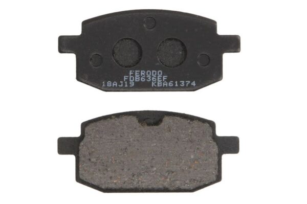 Set plăcuțe frână disc FERODO înălțime 27,0 mm, lungime 61,0 mm, EF, față