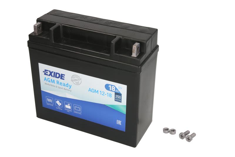 Baterie pornire EXIDE AGM, 18,0 Ah, înălțime 165,0 mm, lungime 180,0 mm