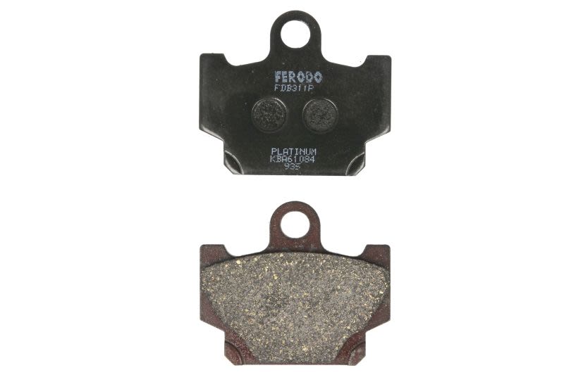 Set plăcuțe frână disc FERODO înălțime 58,7 mm, lungime 68,1 mm, față, material Platină