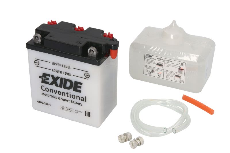 Baterie pornire EXIDE 100 × 55 × 110 mm, 6 V, 6 Ah, 40 A, 6N6-3B-1