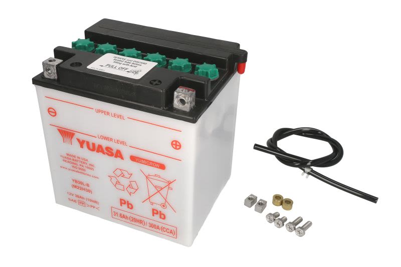 Baterie pornire YUASA 32,0 Ah, cantitate necesară de electrolit 1,7 l, înălțime 176,0 mm, lungime 168,0…