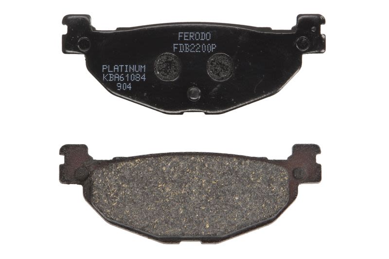 Set plăcuțe frână disc FERODO înălțime 38,3 mm, lungime 100,1 mm, spate, material Platină