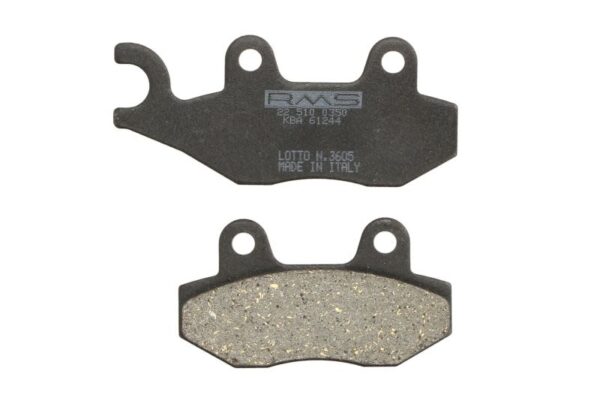 Set plăcuțe frână disc RMS față/spate, organic, utilizare stradă, 42 × 97 × 9,2 mm pentru KYMCO DINK 125/150 1997-2012