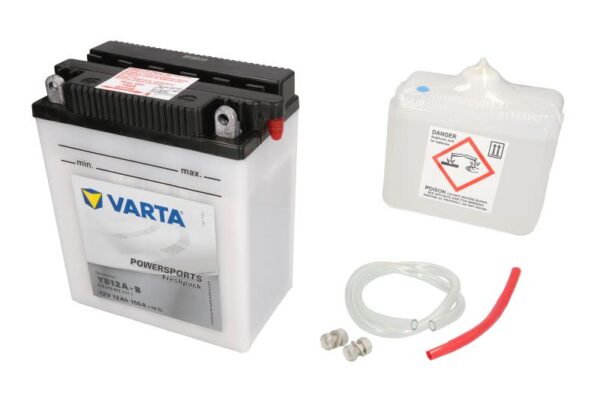 Baterie pornire VARTA 136 × 82 × 162 mm, 12 V, 12 Ah, 160 A, YB12A-B pentru APRILIA MOTO 150-900 1