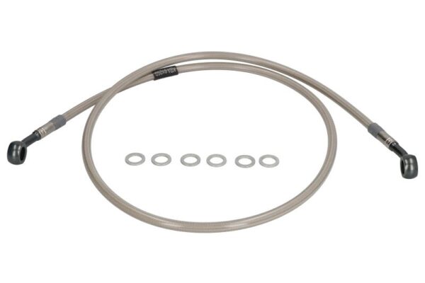 Conductă frână împletită TRW față, culoare Transparent, material Stainless steel