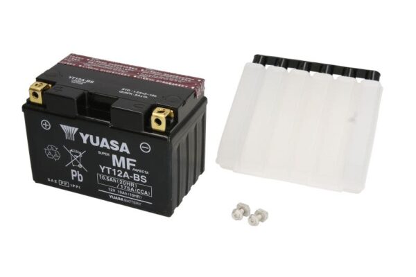 Baterie pornire YUASA 150 × 87 × 105 mm, 12 V, 11 Ah, 175 A, YT12A-BS pentru APRILIA TUONO 50