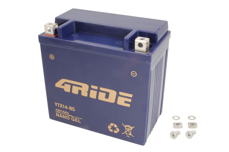 Baterie pornire 4 RIDE 14,0 Ah, înălțime 145,0 mm, lungime 150,0 mm, lățime 86,0 mm