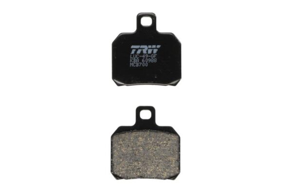 Set plăcuțe frână disc TRW înălțime 54,5 mm, lungime 49,23 mm, față, material Organic