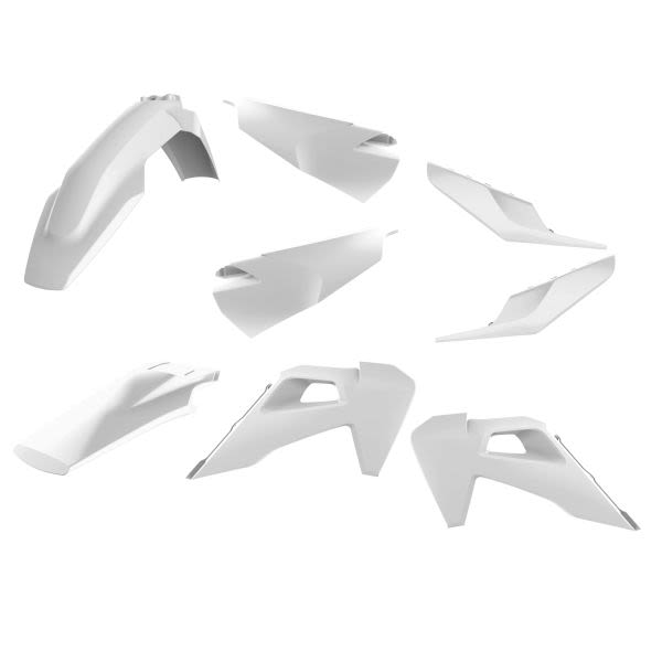 Kituri plastice CEMOTO alb pentru HUSQVARNA FC, TC 125-450 2019-2021
