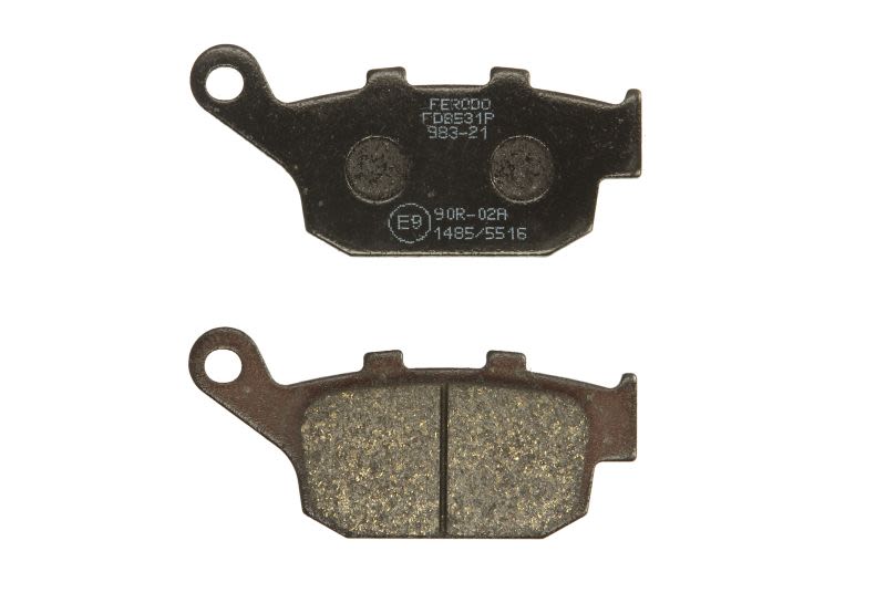 Set plăcuțe frână disc FERODO înălțime 40,5 mm, lungime 86,2 mm, spate, material Platină