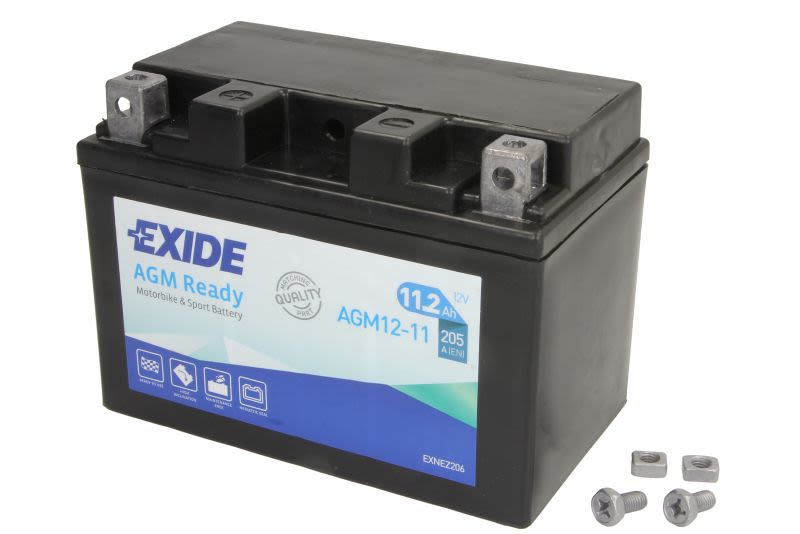 Baterie pornire EXIDE 11,0 Ah, înălțime 110,0 mm, lungime 150,0 mm, lățime 87,0 mm