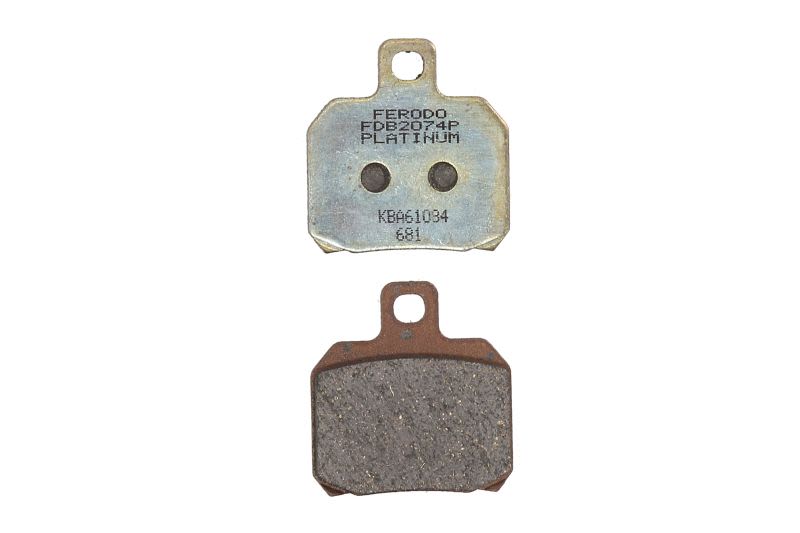 Set plăcuțe frână disc FERODO înălțime 54,0 mm, lungime 51,0 mm, spate, material Platină