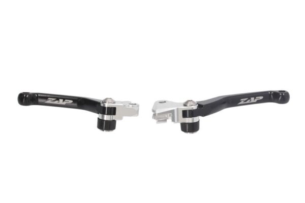Set manete frână și ambreiaj ZAP TECHNIX negru pentru KAWASAKI KX 250/450 2005-2012