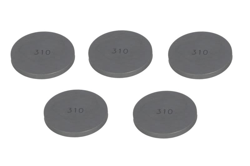 Set pastile reglaj joc supape TOURMAX oțel, · Ø29,5 × 3,1 mm