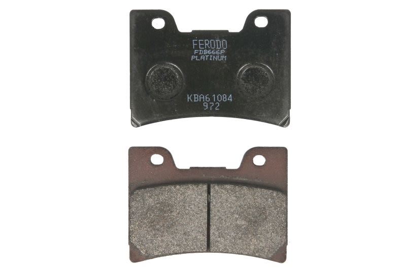 Set plăcuțe frână disc FERODO înălțime 55,3 mm, lungime 74,7 mm, față, material Platină