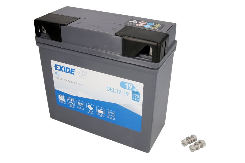 Baterie pornire EXIDE 185 × 80 × 170 mm, 12 V, 19 Ah, 170 A, GEL12-19