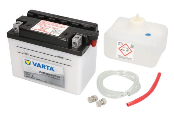 Baterie pornire VARTA 121 × 71 × 93 mm, 12 V, 4 Ah, 50 A, YB4L-B pentru APRILIA AF1, AMICO 25-800