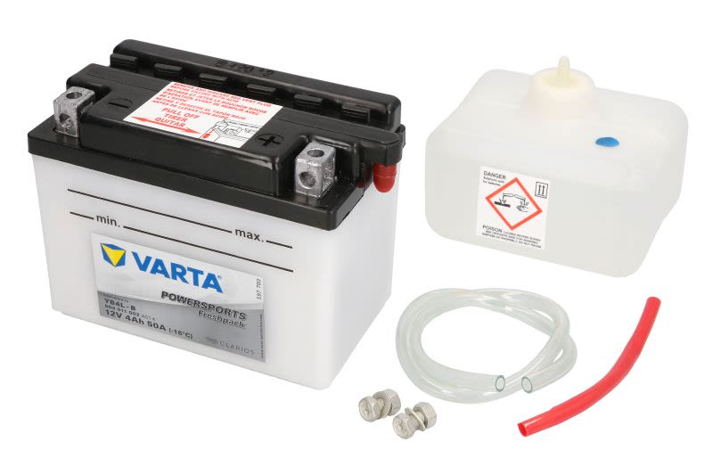 Baterie pornire VARTA 121 × 71 × 93 mm, 12 V, 4 Ah, 50 A, YB4L-B