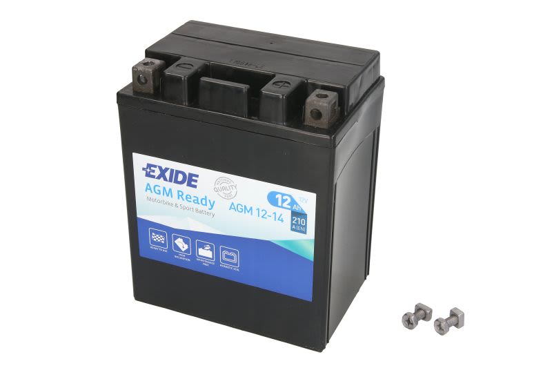 Baterie pornire EXIDE AGM, 12,0 Ah, înălțime 165,0 mm, lungime 135,0 mm