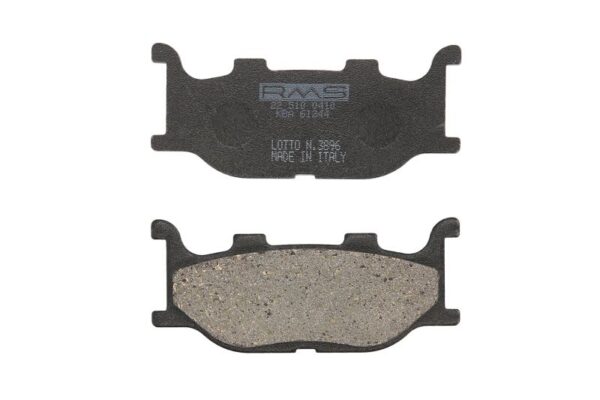 Set plăcuțe frână disc RMS înălțime 41,4 mm, lungime 94,5 mm, față, material Organic