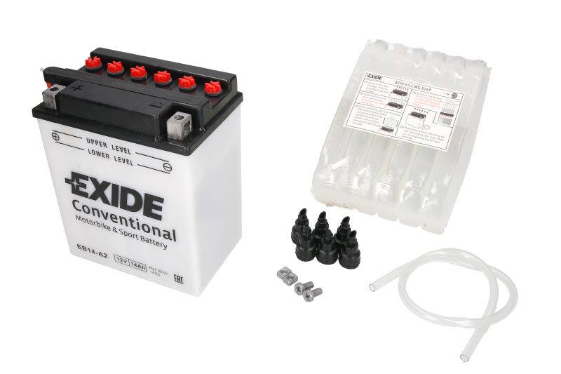 Baterie pornire EXIDE 134 × 89 × 166 mm, 12 V, 14 Ah, 145 A, YB14-A2