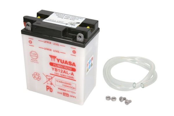 Baterie pornire YUASA 13,0 Ah, cantitate necesară de electrolit 0,75 l, înălțime 162,0 mm, lungime 136,0 mm